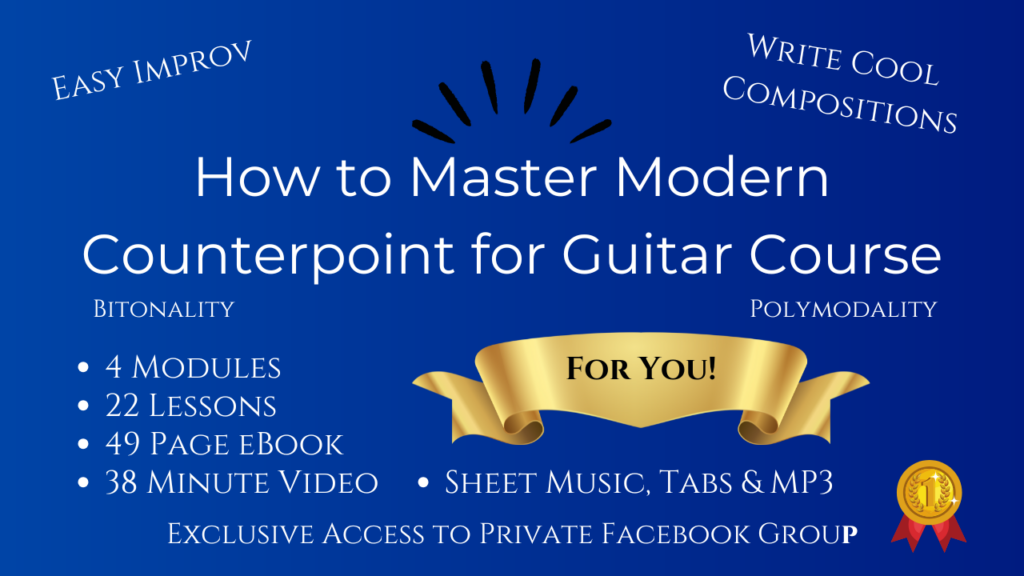 how to master modern counterpoint for guitar